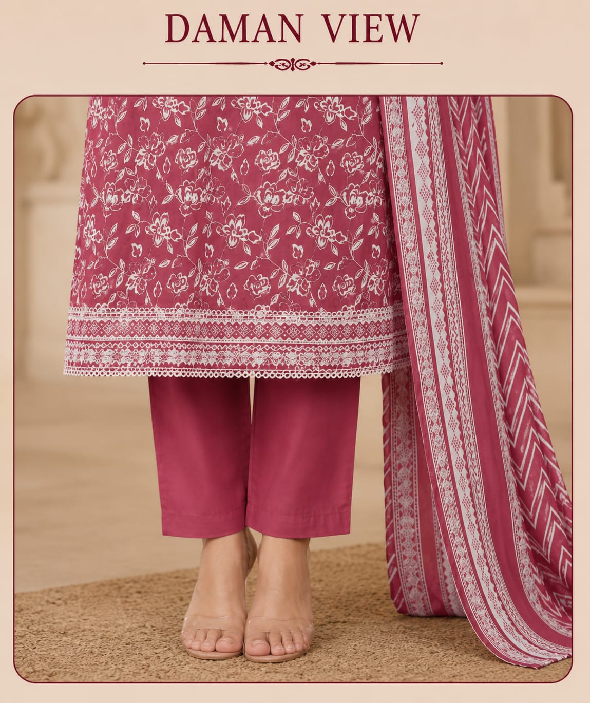 ๐ธ MJ Clothing | Pink Floral Printed Kurta Set โ Casual Wear & Festive Wear โจ