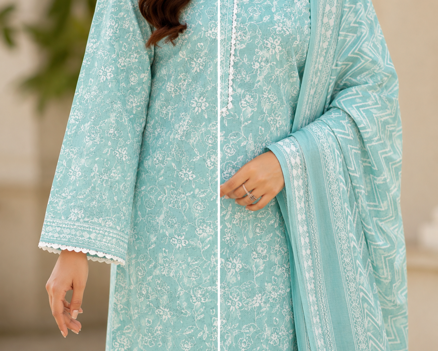 MJ Clothing – Mint Bloom 3 Piece Suit 💚