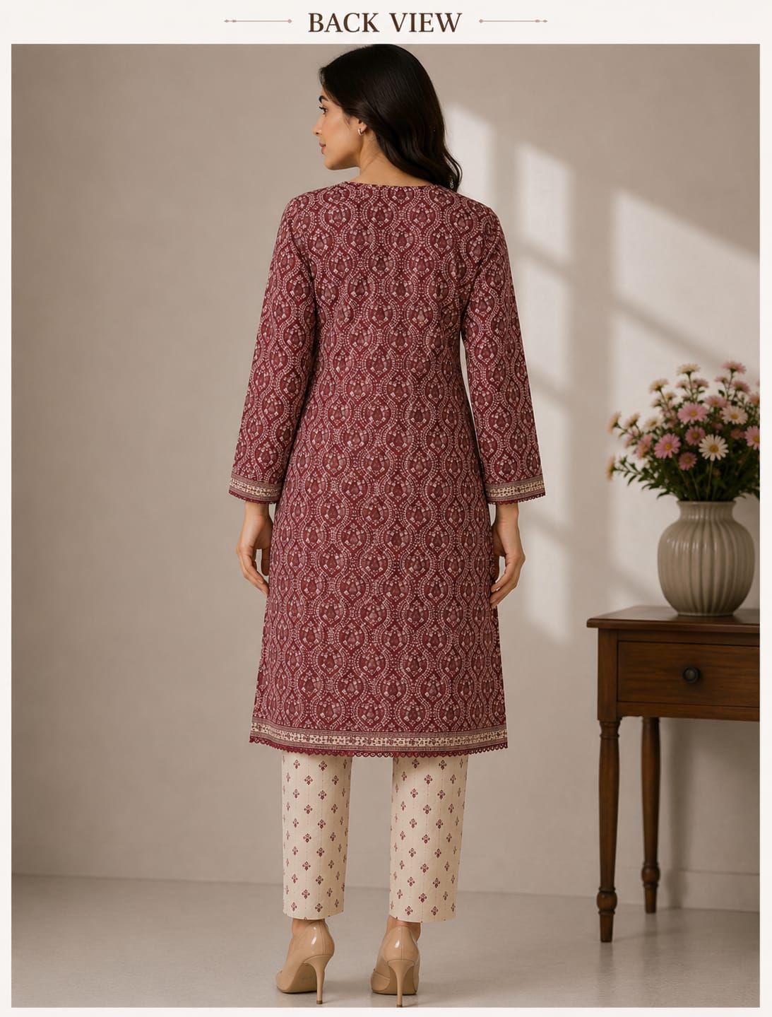 MJ Clothing Classic Maroon Co-Ord Set