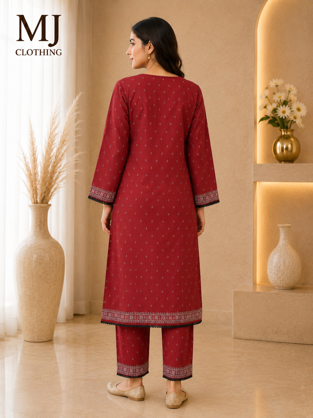 Ruby Grace 2-Piece Printed Lawn Suit