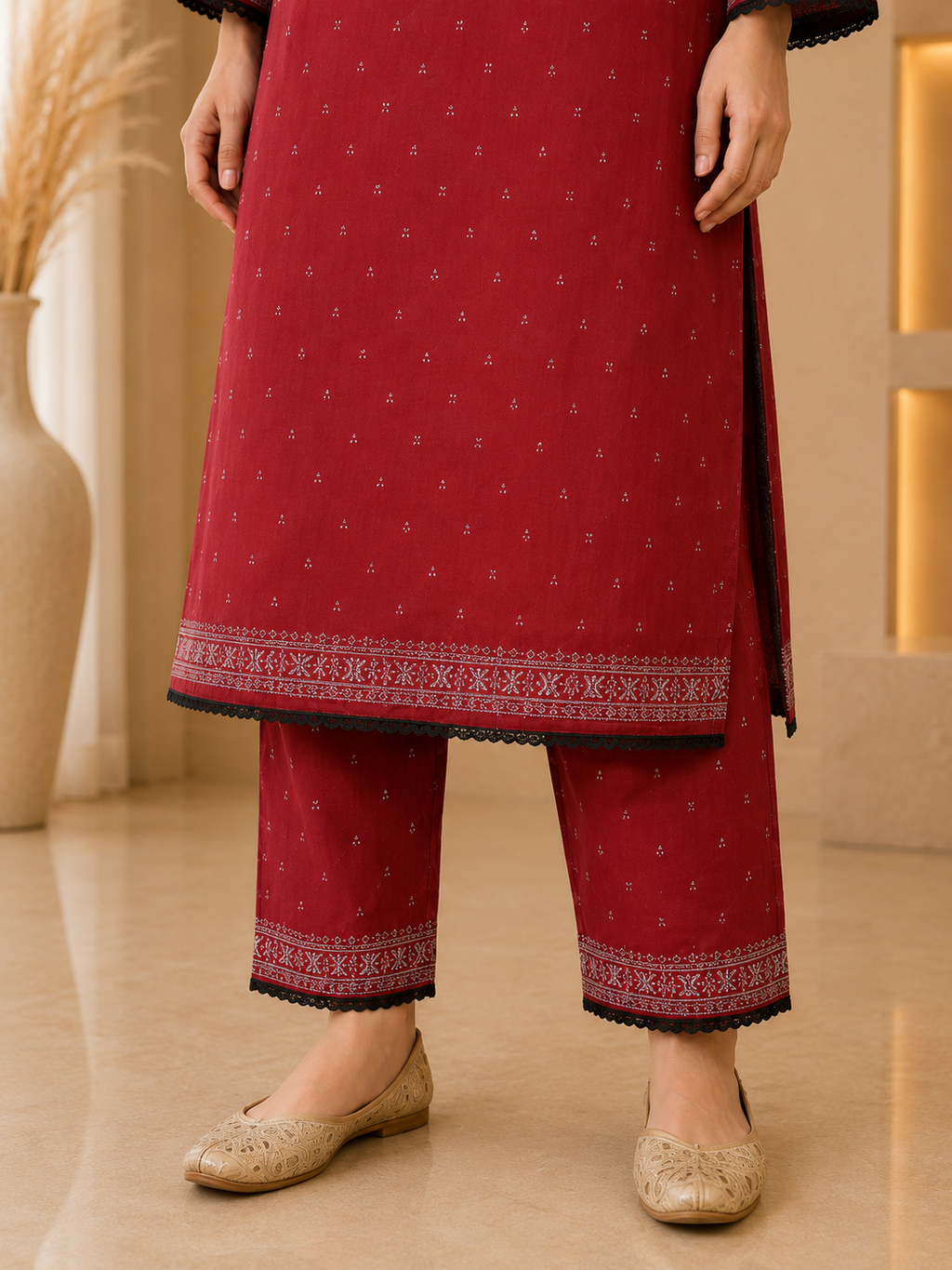 Ruby Grace 2-Piece Printed Lawn Suit