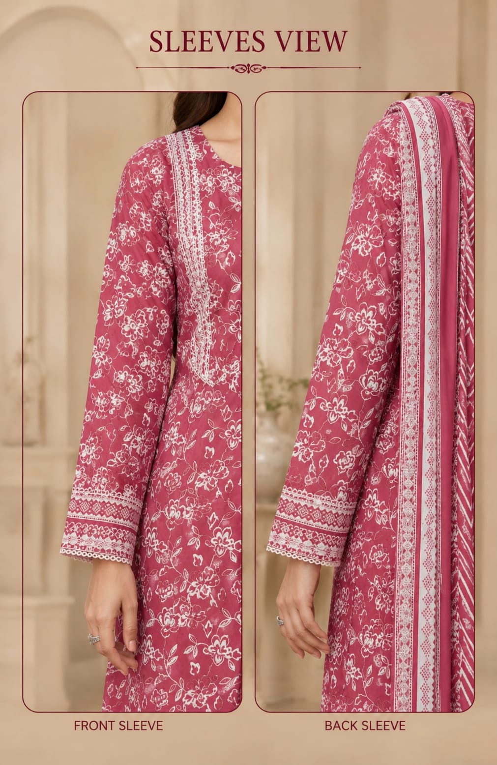🌸 MJ Clothing | Pink Floral Printed Kurta Set – Casual Wear & Festive Wear ✨